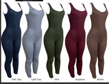 Load image into Gallery viewer, Cassie Seamless Ribbed Fitted Jumpsuit
