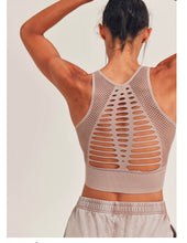 Load image into Gallery viewer, Laser Cut Seamless Sports Bra
