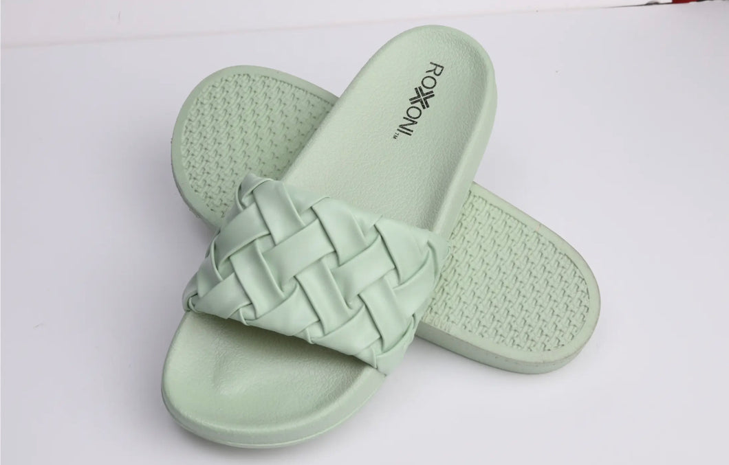 Always Trending Faux Leather Slides